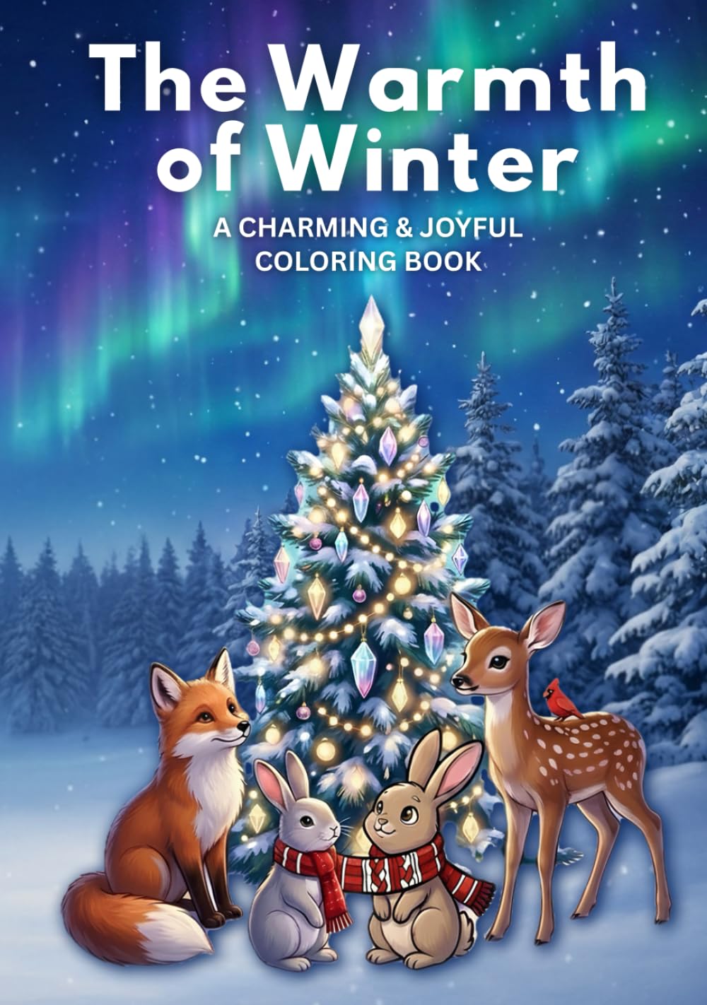 The Warmth of Winter: A Charming & Joyful Coloring Book: Enjoy 61 Unique Pages featuring Heartwarming Scenes, Playful Pets, and Wish-Making Mandalas