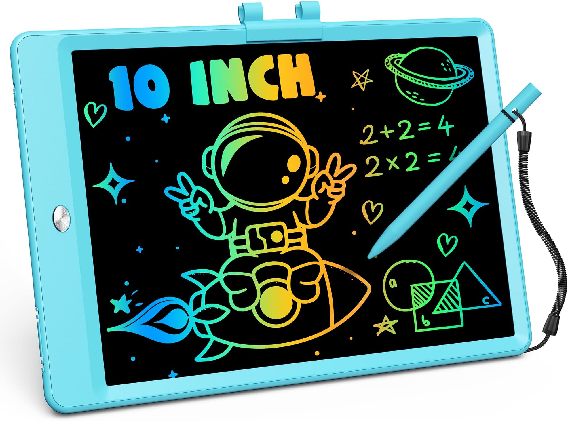 ORSEN LCD Writing Tablet 10 Inch, Colorful Doodle Board Drawing Pad for Kids, Toddler Toys for 3 4 5 6 7 8 Year Old Girls Boys Gifts (Blue)