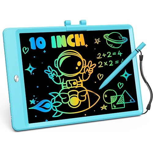 ORSEN LCD Writing Tablet 10 Inch, Colorful Doodle Board Drawing Pad for Kids, Toddler Toys for 3 4 5 6 7 8 Year Old Girls Boys Gifts (Blue)