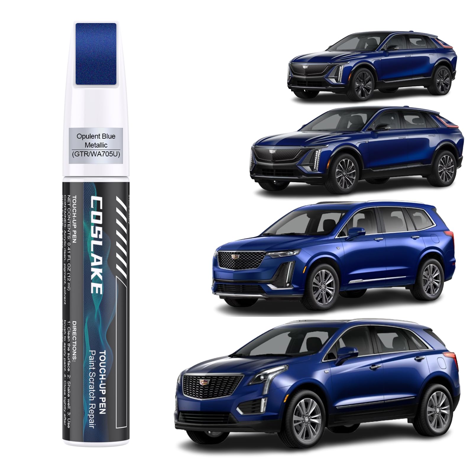 Amazon.com: COSLAKE Car Touch Up Paint(Opulent Blue Metallic(GTR