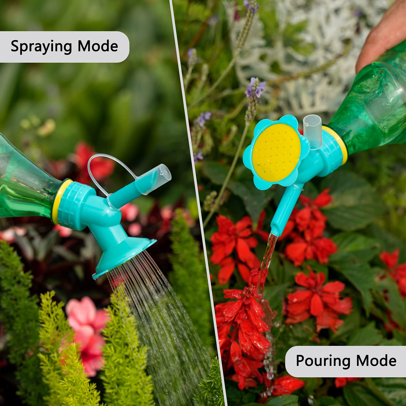 Visland Bottle Cap Sprinkler, Gardening Flower Water Bottle Sprayer,  Adjustable Twist Nozzle Drink Bottles Sprayer, High Pressure Air Pump  Manual Sprayer Bonsai Watering Can for Indoor Seedlings 