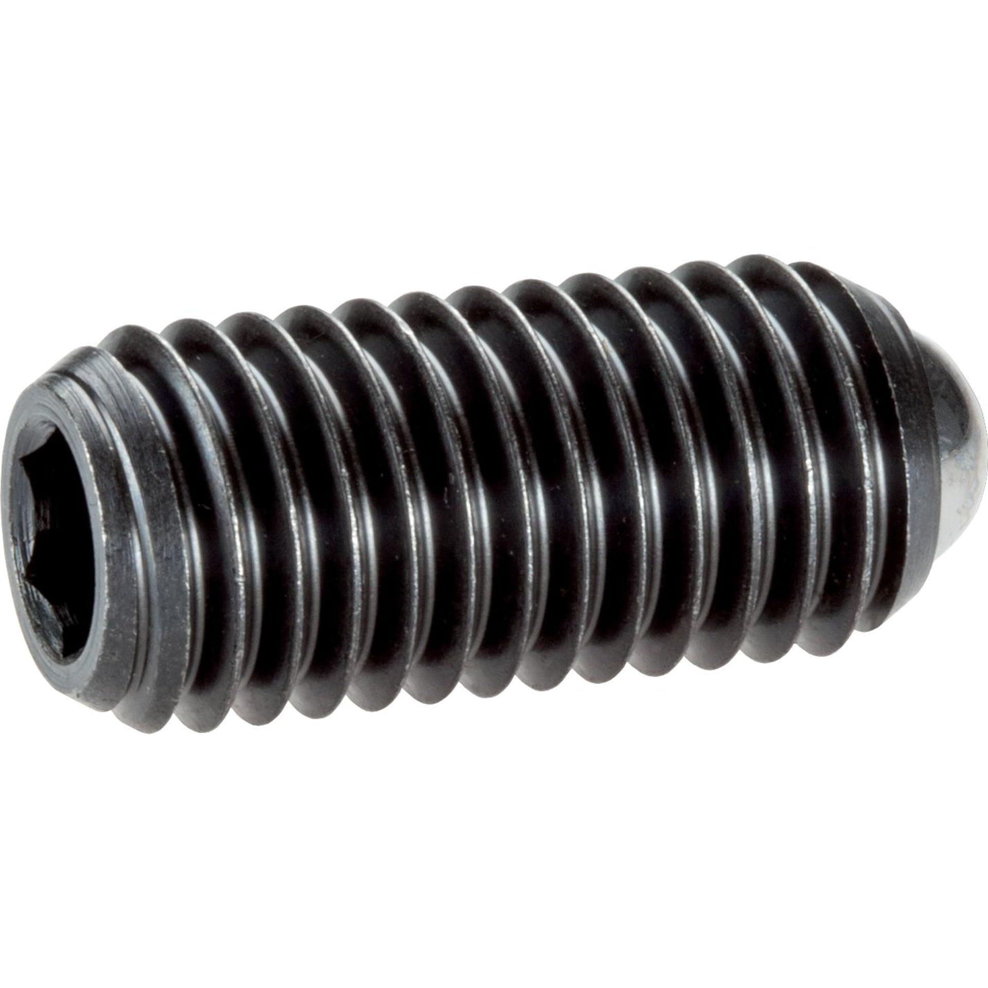 Pièce de pression à ressort HALDER M3 en acier avec six pans creux pour fixation