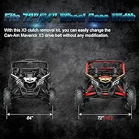 Vista 6 de X3 - Herramienta de cambio de correa compatible con Can-Am Maverick X3 Max DS RS MR RC Turbo R 2017-2021, se adapta a la base de rueda de 64 o 72
