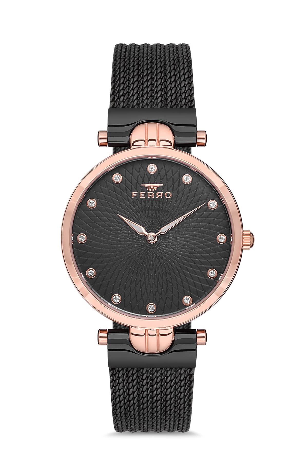 Ferro Analog Black Dial Womens Watch-F21149C-R (B09RWLS7DN) Amazon Price History, Amazon Price Tracker