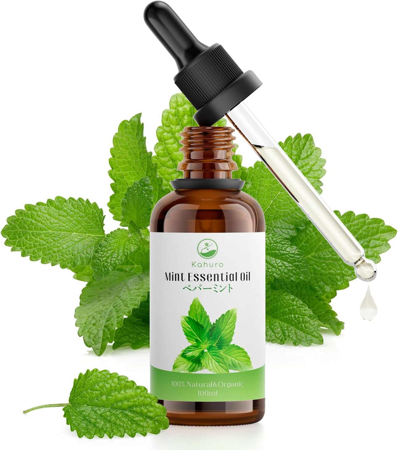 Amazon.co.jp Kahuro 天然100％ ペパーミントオイル 100ml ハッカオイル ペパーミント精油 ハーブ アロマオイル