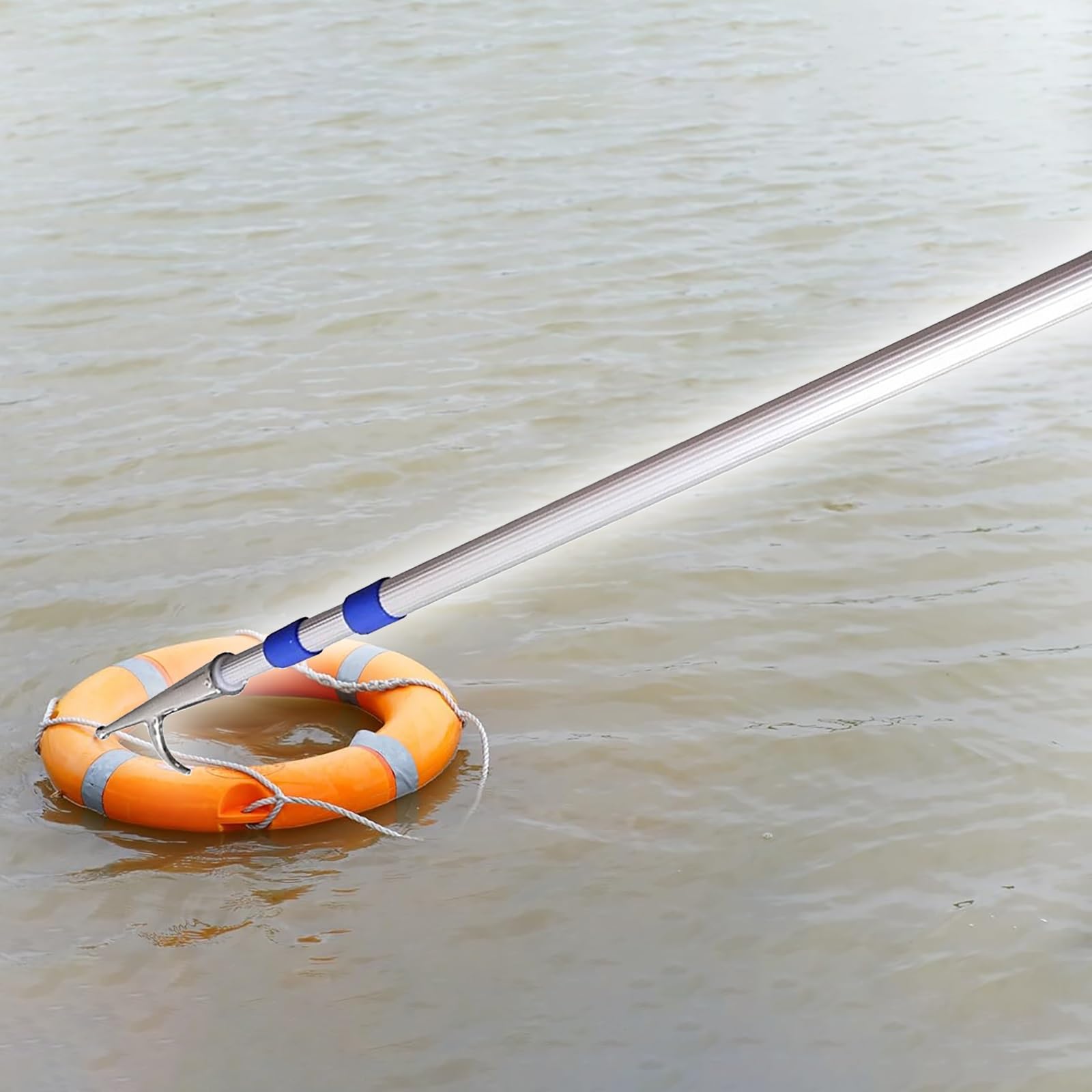 mezzo marinaio 2 Pezzi Ganci Per Barche Per Attracco Telescopici - 2 3 4 5 M Regolabili Gancio Per Barche Estensibile - Leggero Gancio Di Sicurezza Salvavita Di Emergenza Per Spiagge, Laghi, Yacht(3m/
