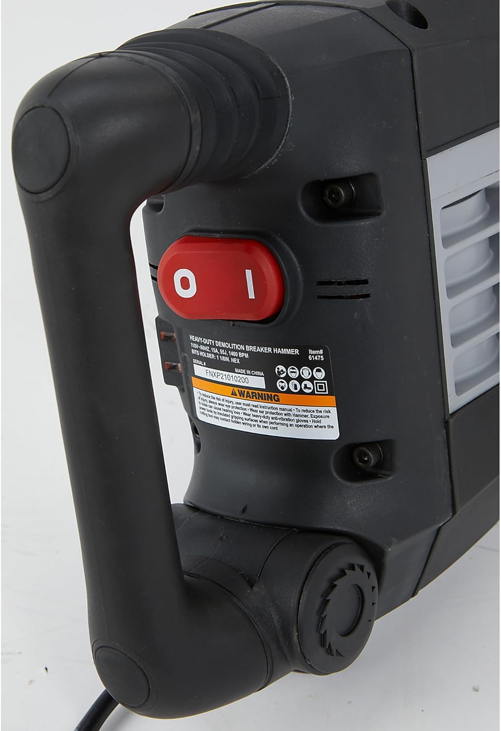 Ironton Heavy-Duty Demolition Breaker Hammer - 15 Amp, 110 Volt