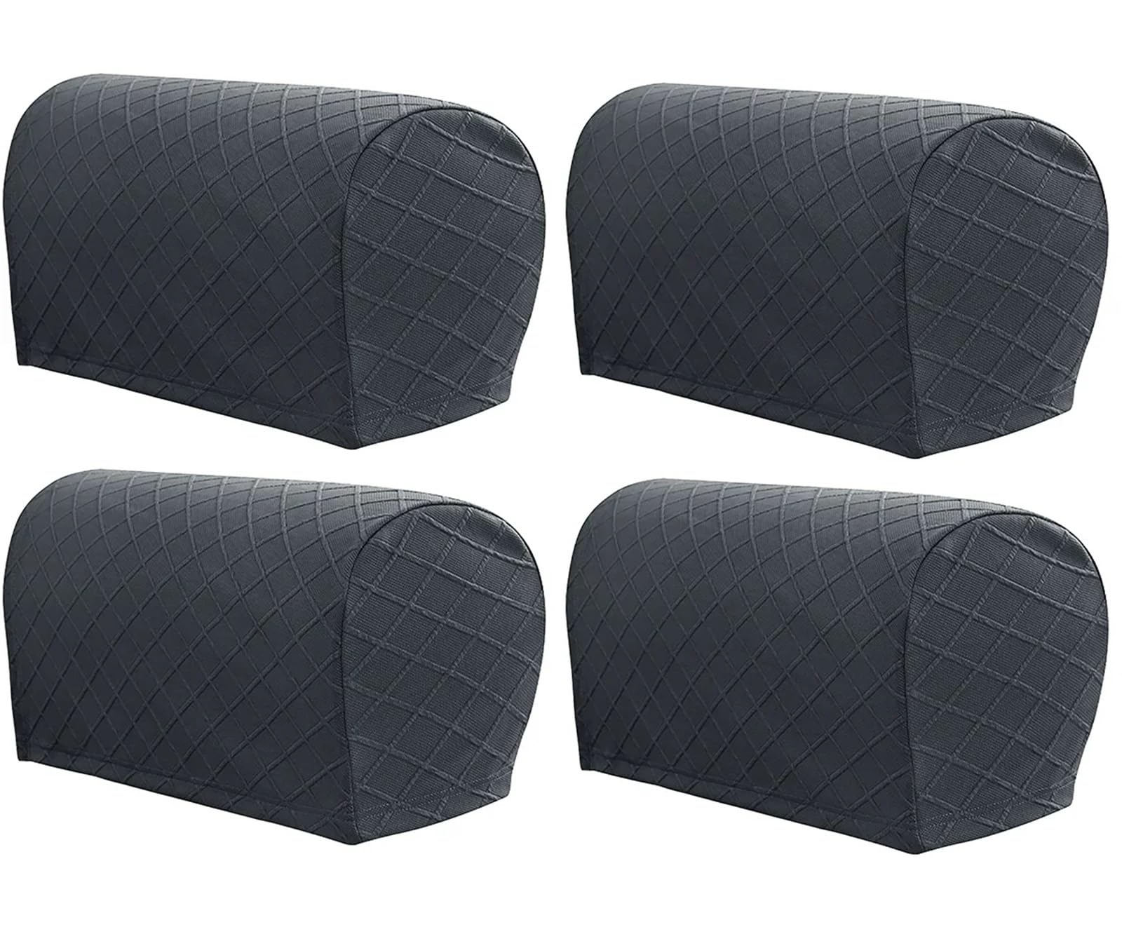 Sofa Armlehnenbezüge 4Pcs Stretch Armrest Covers Breathable for Chairs Couch Armchair Slipcovers for Recliner Sofa(Grey 4pcs)