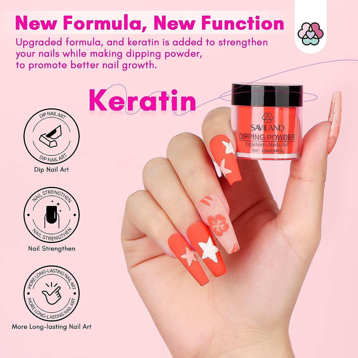 Saviland 60PCS Dip Nails Powder Starter Kit with Drill, Dip Powder Liquid Set for Beginners Proffessional