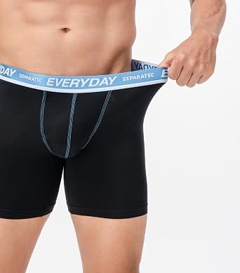 Separatec 7 Pack Men's Boxer Briefs Breathable Soft Cotton Underwear Colorful Everyday Boxer Shorts Multipack with Supportive Dual Pouch