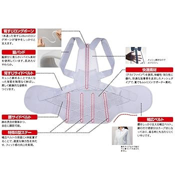 Amazon | アルファックス 姿勢サポーター 日本製 お医者さんの腰