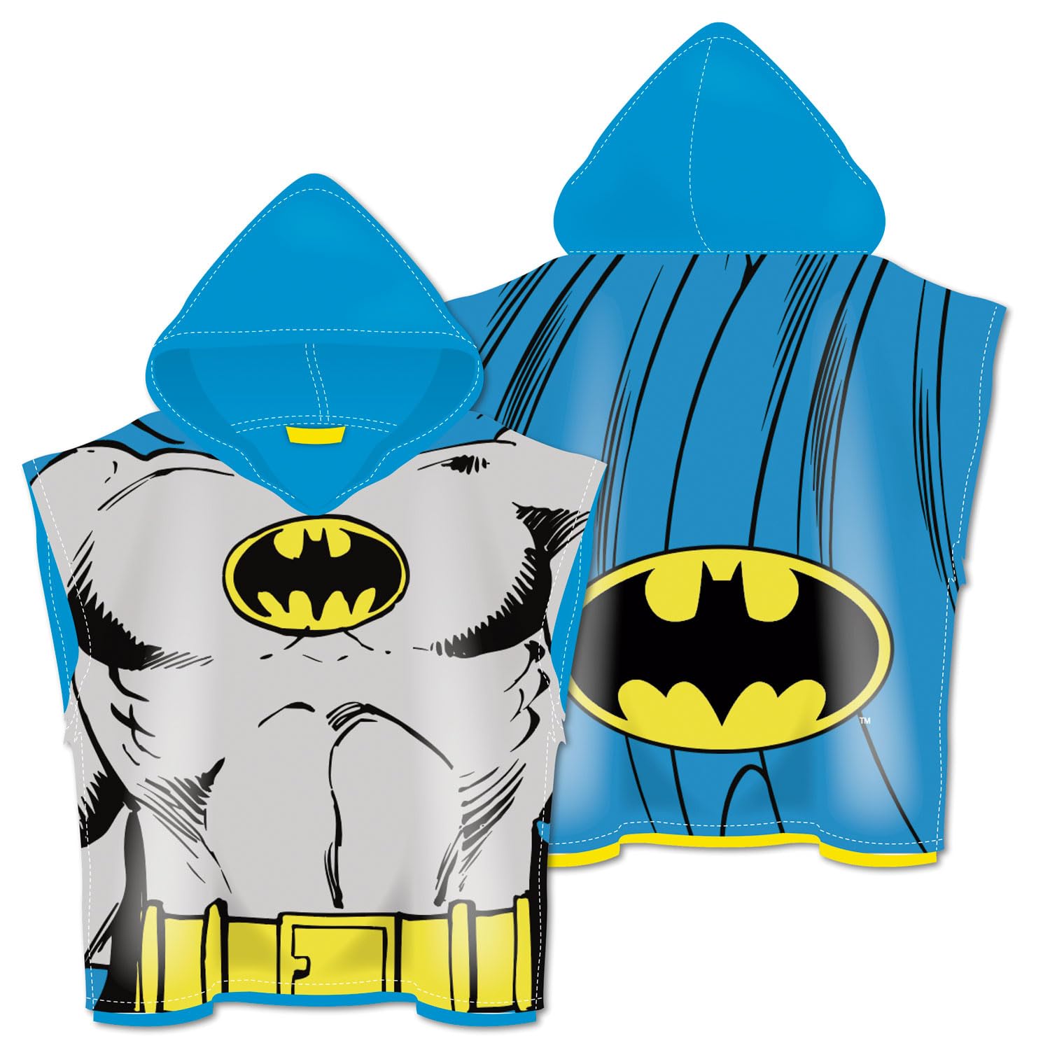 ARDITEX BT15980 Microfibre Poncho with Hood 55 x 55 cm by WARNER BROSS-Batman, Batman