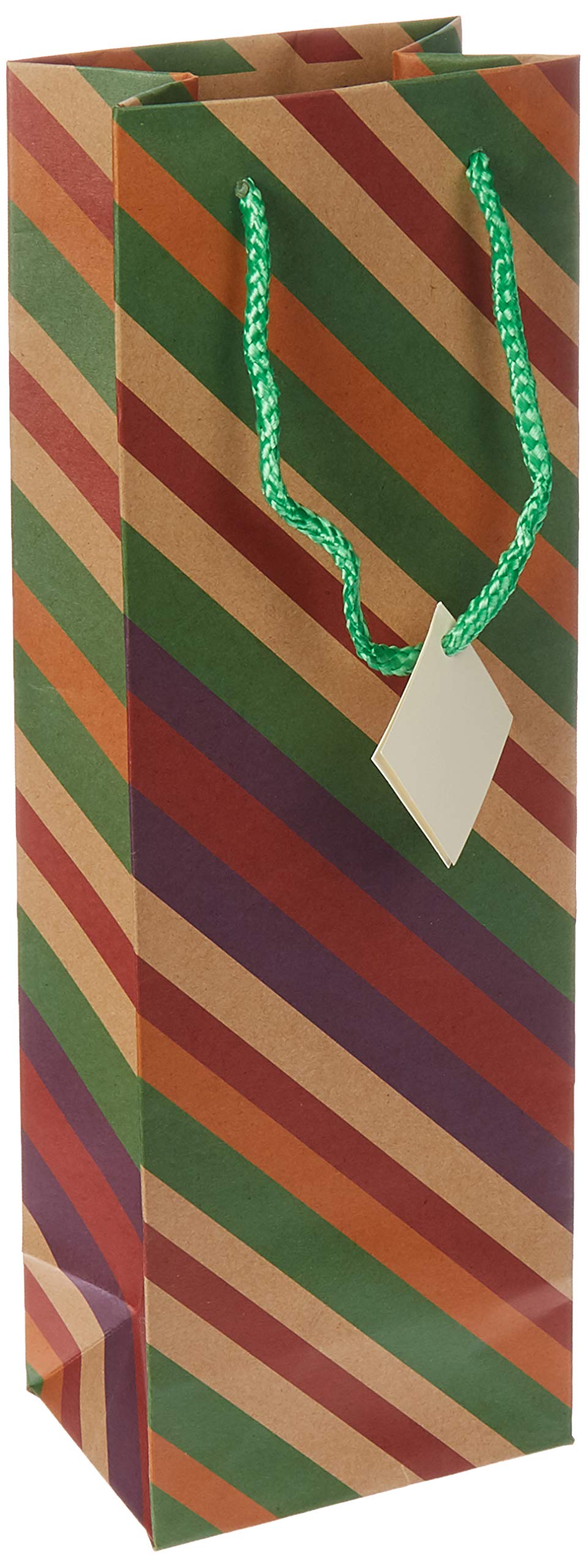 Royal Designs –Festive Plaid Stripe Wine and Liquor Bottle Gift Bags for Christmas Office Birthday – 12 Pack – 6 Styles
