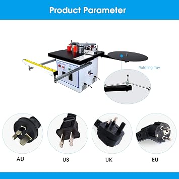 1200W Automatic Edge Banding Machine, Woodworking Desktop Edgebander Automatic Edge Bander, CE