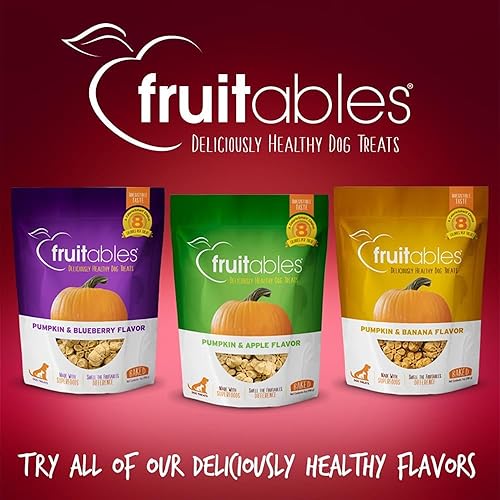 Miniatura 2 de Fruitables - Premios horneados para perros  premios de calabaza para perros  Saludables y bajos en Calorías  Libres de trigo, maíz y soja