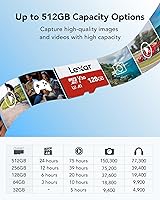 Vista 12 de Lexar E-Series - Tarjeta micro SD de 64 GB, tarjeta de memoria flash microSDXC UHS-I con adaptador, 100 MB/s, C10, U3, A1, V30, Full HD, 4K UHD