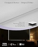 Vista 5 de Graywind Persianas enrollables opacas inteligentes compatibles con Alexa Google, tela texturizada brillante, persianas motorizadas recargables