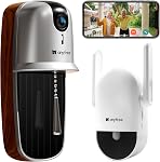 anyfree 2026 Newly Video Doorbell Camera Wireless, AI Motion Detection, Wireless Long Range Signal, HDR Ultra-Clear 2.4g & 5g Video Doorbells Camera with Chime,Solar Extends Battery Life