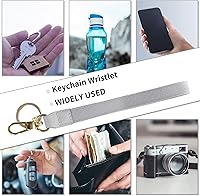 Vista 67 de Carteras pequeñas de cuero delgado para mujeres, tarjetero, cartera, monedero con llavero beige (B-Beige)