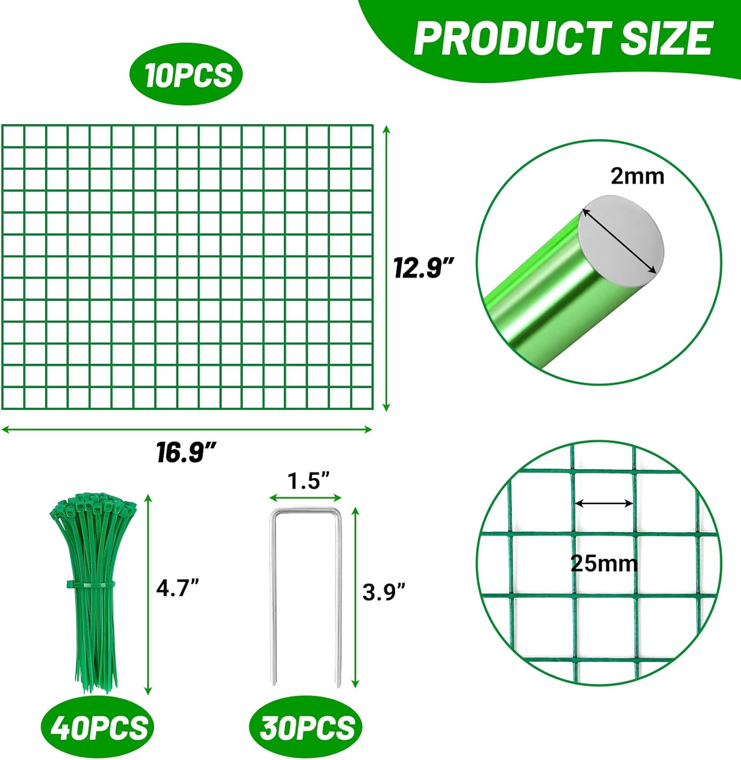 UNIFAMILY 10 Pack Matel Tree Trunk Protector, 17 x 13 in Tree Bark Guard, Plant Protectors from Animals with Zip Ties Metal Stakes,Tree Wire for Protect Tree Trunk from Deer