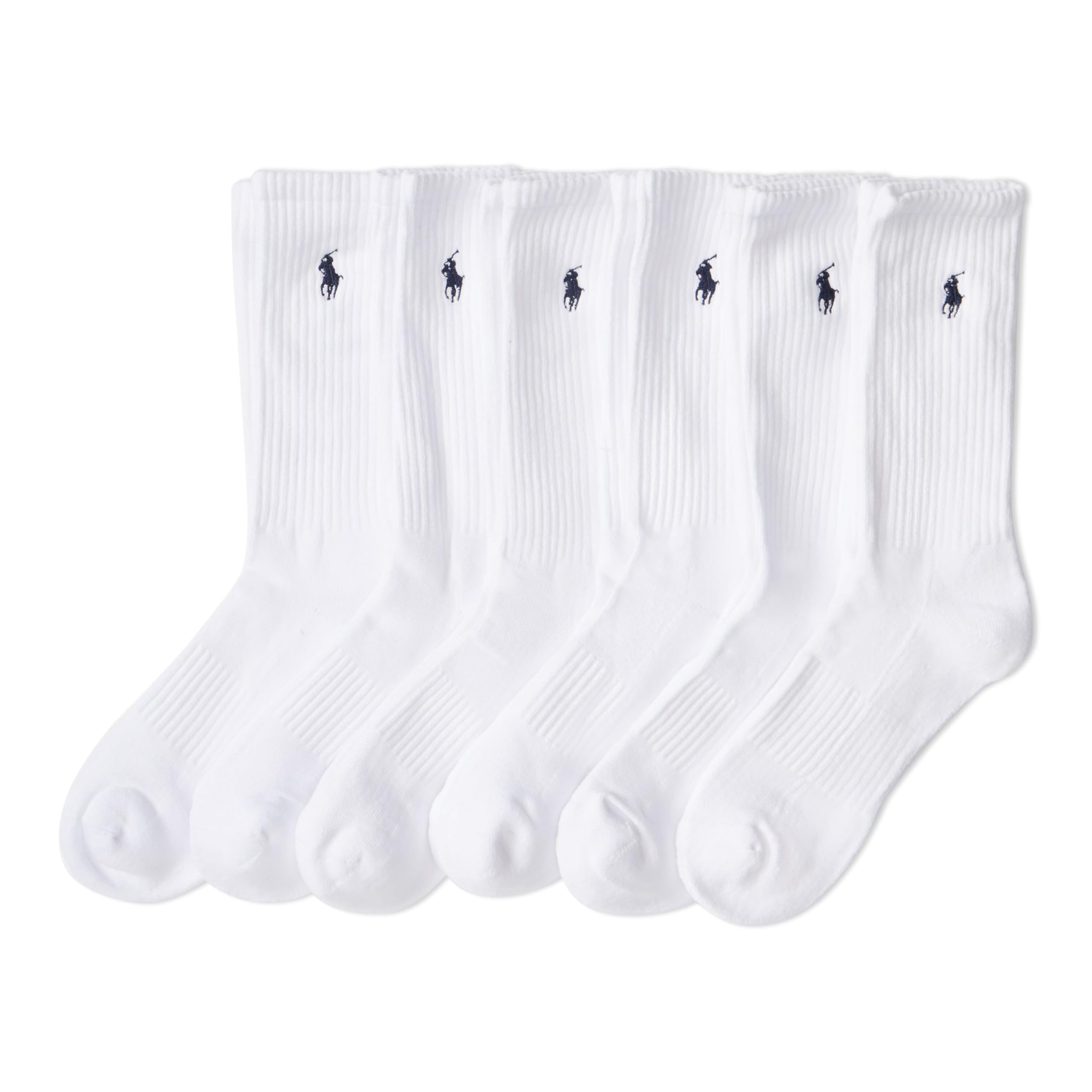 POLO RALPH LAUREN Mens Performance Crew Socks 6 Pack