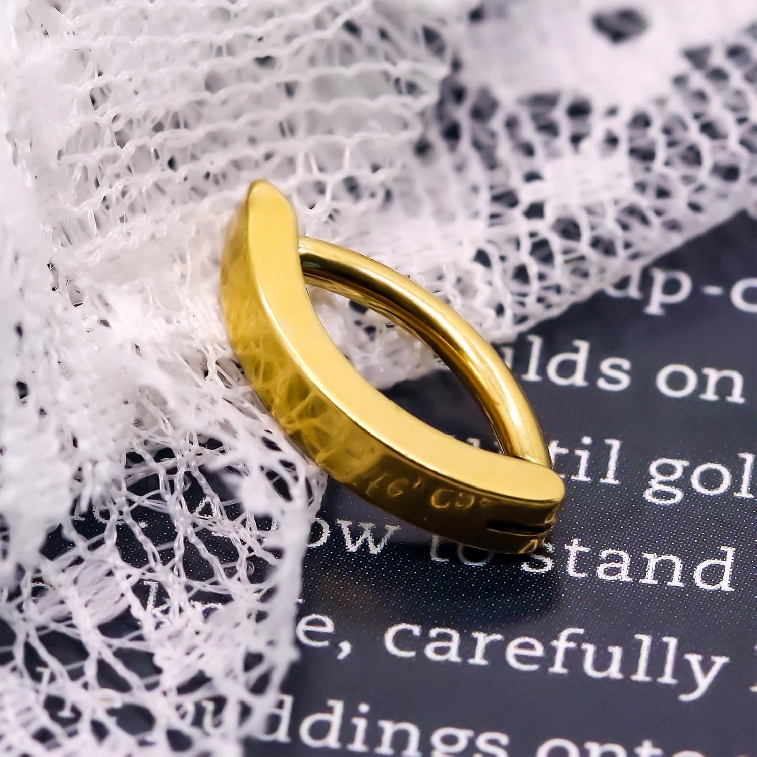 14K Gold Filled Belly Button Ring 14G Navel Ring Stainless Steel Clicker Belly Rings Hoop CZ Teardrop Reverse Belly Button Rings Belly Piercings Jewelry for Women - Image 7