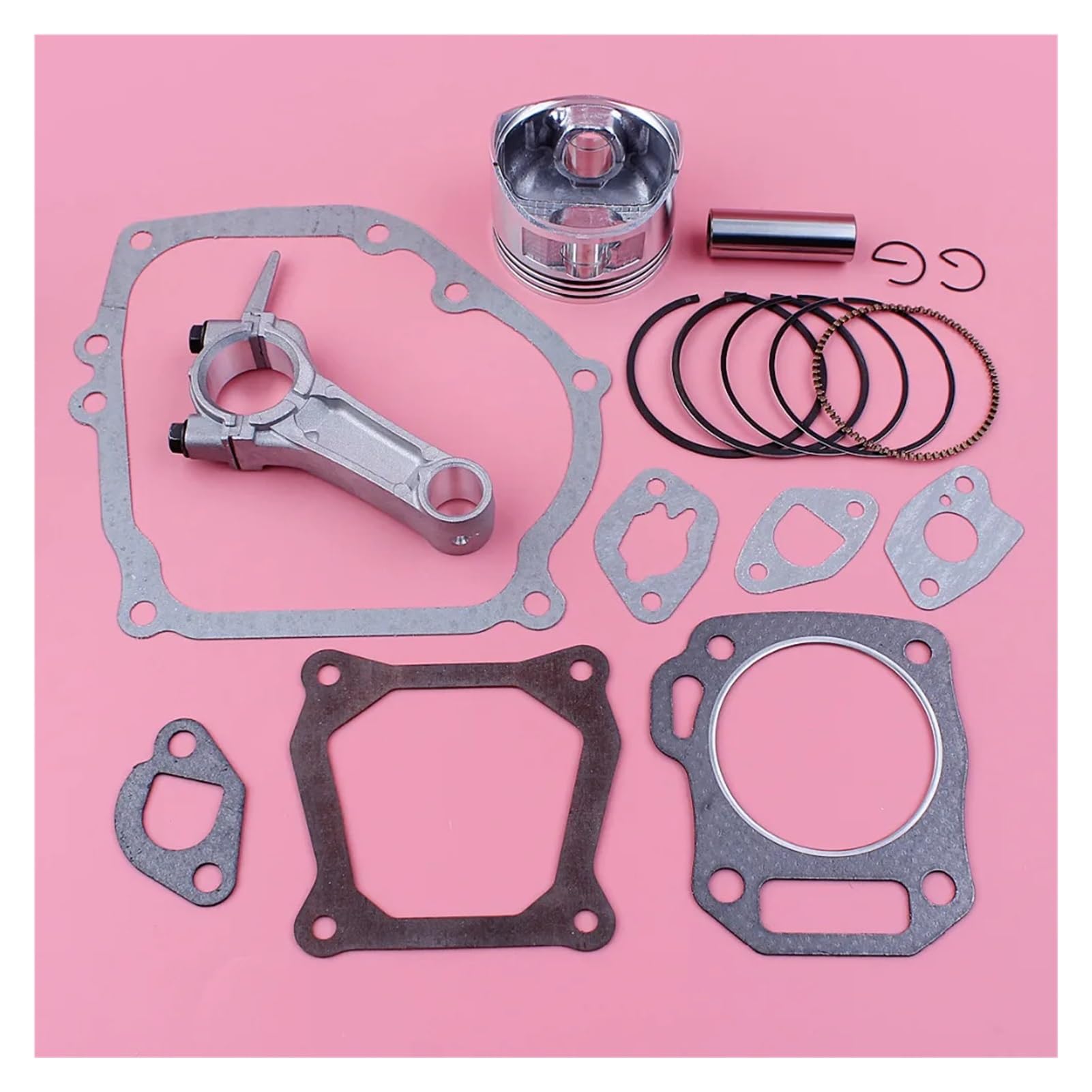 Kit Completo de Juntas de biela y pistón de 68 mm for Motor GX160 de 6,5 HP, Repuesto for cortacésped.