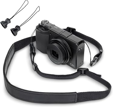 JJC Camera Shoulder Neck Strap Lanyard for Ricoh GR IV III IIIx HDF GRIV GRIII GRIIIx GR 4 3 GRII for Sony RX100 VII VI V VA IV III RX100VII Lumix L10 for Polaroid Now Gen 3rd I-Type D-LUX 8 7 DLUX8