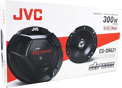 Miniatura 6 de JVC CS-DR621 - Altavoces para automóvil, 300 vatios de potencia máxima, 6.5 pulgadas, rango completo, 2 vías, se venden por pares