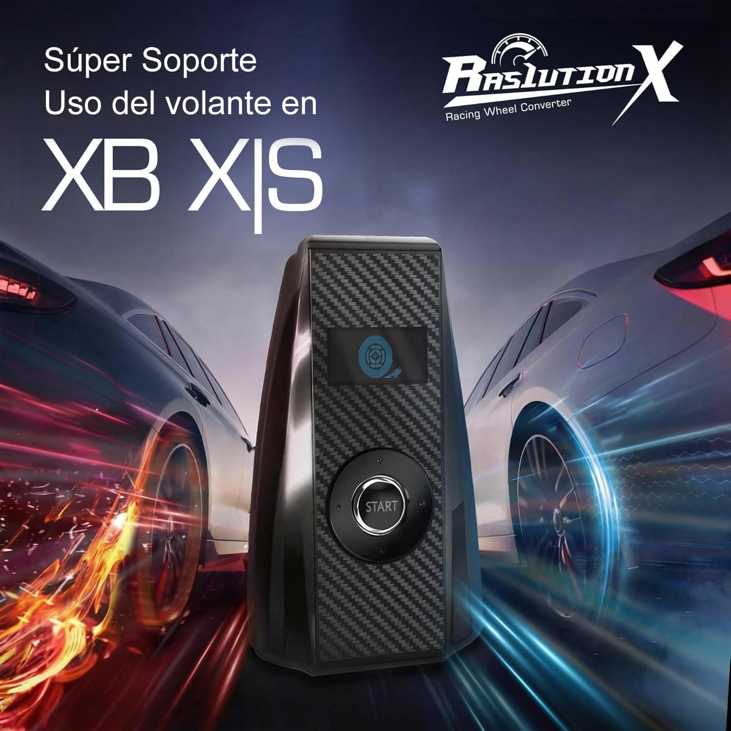 Mcbazel Brook Ras1ution X Converter para Volante de Carreras para Xbox Series X|S/Xbox One/Xbox 360, Soporta más de 60 Volantes, Retroalimentación de Fuerza Ajustable, Personalización Mediante App