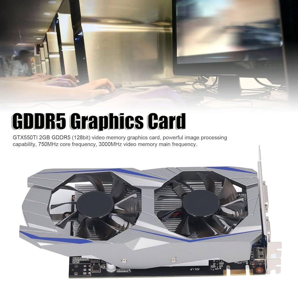 グラフィックボード デュアルファン PCI Express Amazon | ゲーム GDDR5 グラフィックス カード、DVI VGA