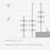 simplehuman BT1062 Large Tension Shower Caddy, Telescopic Corner Bathroom Shelf Storage Organiser, Extends 1.8m to 2.7m, Easy to Install, No Drilling, Rustproof, Adjustable Shelves, Storage Hooks