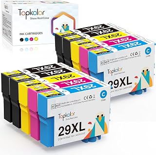 Topkolor 29XL Ink Cartridges Replacement Epson 29 29XL Ink Cartridges for Expression Home XP-342 XP-352 XP-235 XP-355 XP-245 XP-442 XP-335 XP-255 XP-332 XP-345 XP-352 XP-432 XP-435, 10 Pack
