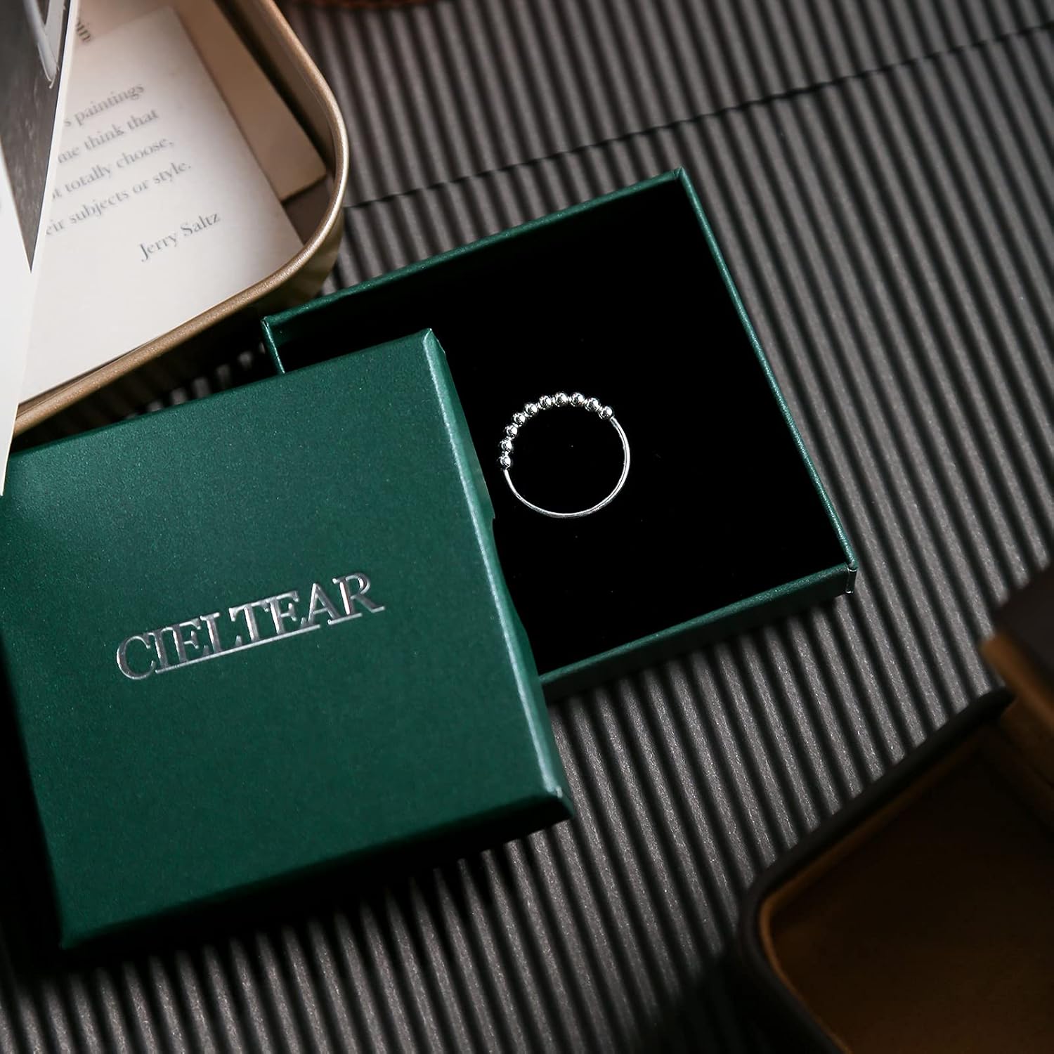 925 Sterling Silver Fidget Rings for Women Calm Anxiety Rings for Women Spinner Fidget Jewelry for Anxiety - Image 5