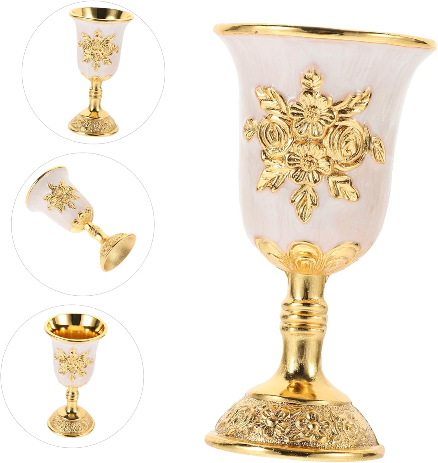 Vintage Chalice Goblet, Sacrifice Cup,High-end Wine Glasses Chalice Wine Glasses Wine Goblet Vintage Drinkware Witchcraft Cup Wine Chalice Goblet Classic(White,8.80X4.60X4.60CM)