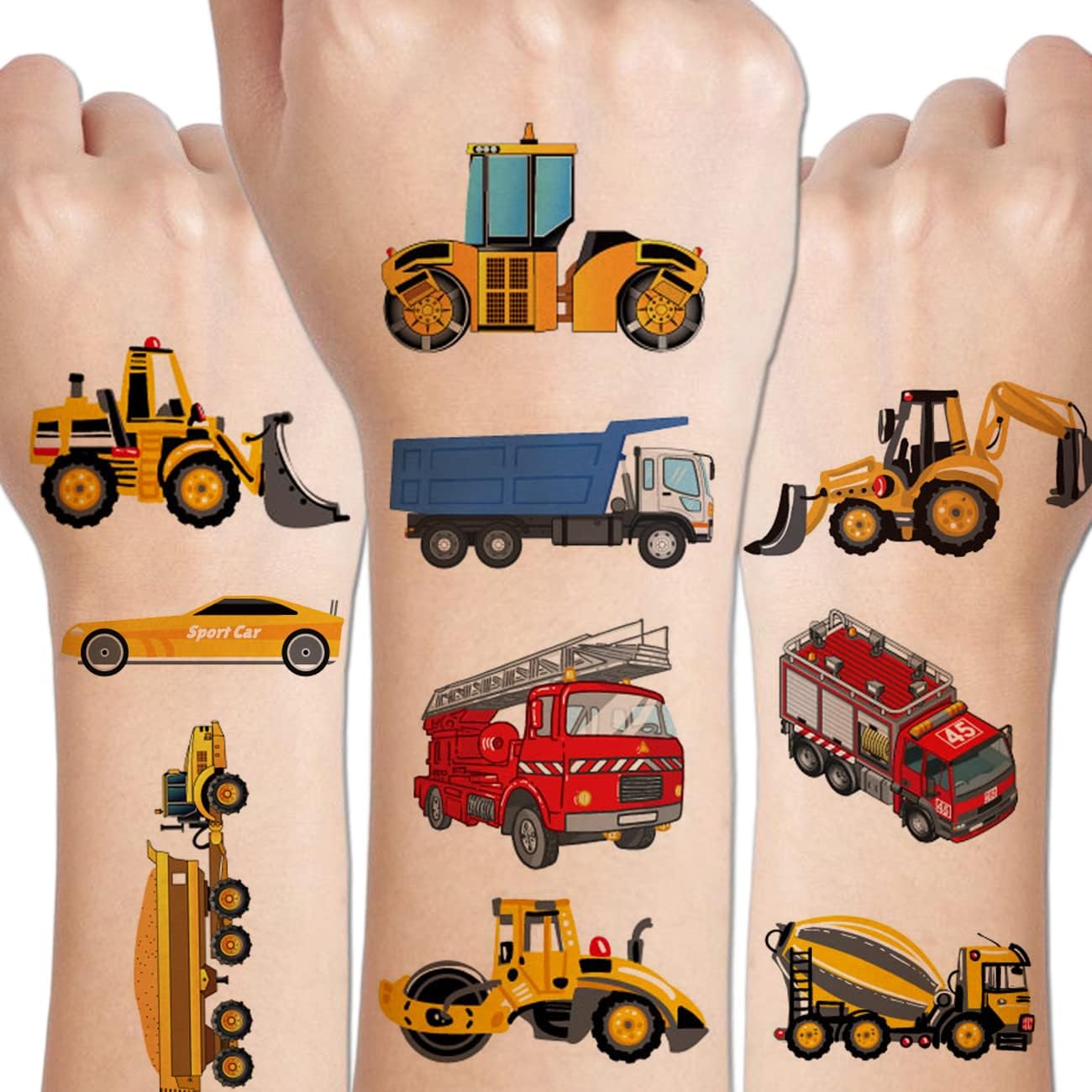 HQRKOTM 20 Hojas De Tatuajes Temporales Para Niños, Impermeables Y Seguros Para La Piel, Ideales Para Fiestas De Cumpleaños Y Bolsas De Regalo