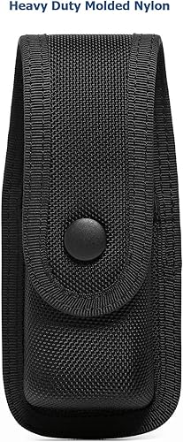 Vista 3 de OCMace - Soporte de aerosol para cinturón de servicio, chaleco MOLLE MK3MK4, funda de nailon moldeado para botes de gel de pimienta, bolsa de auto