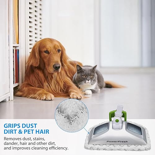 Miniatura 7 de Extolife Paquete de 10 almohadillas para mopa de vapor Bissell Powerfresh serie 1806 1940 1544 1440 2075A 2685A 2078 2181 2814, modelo 1940A 19404