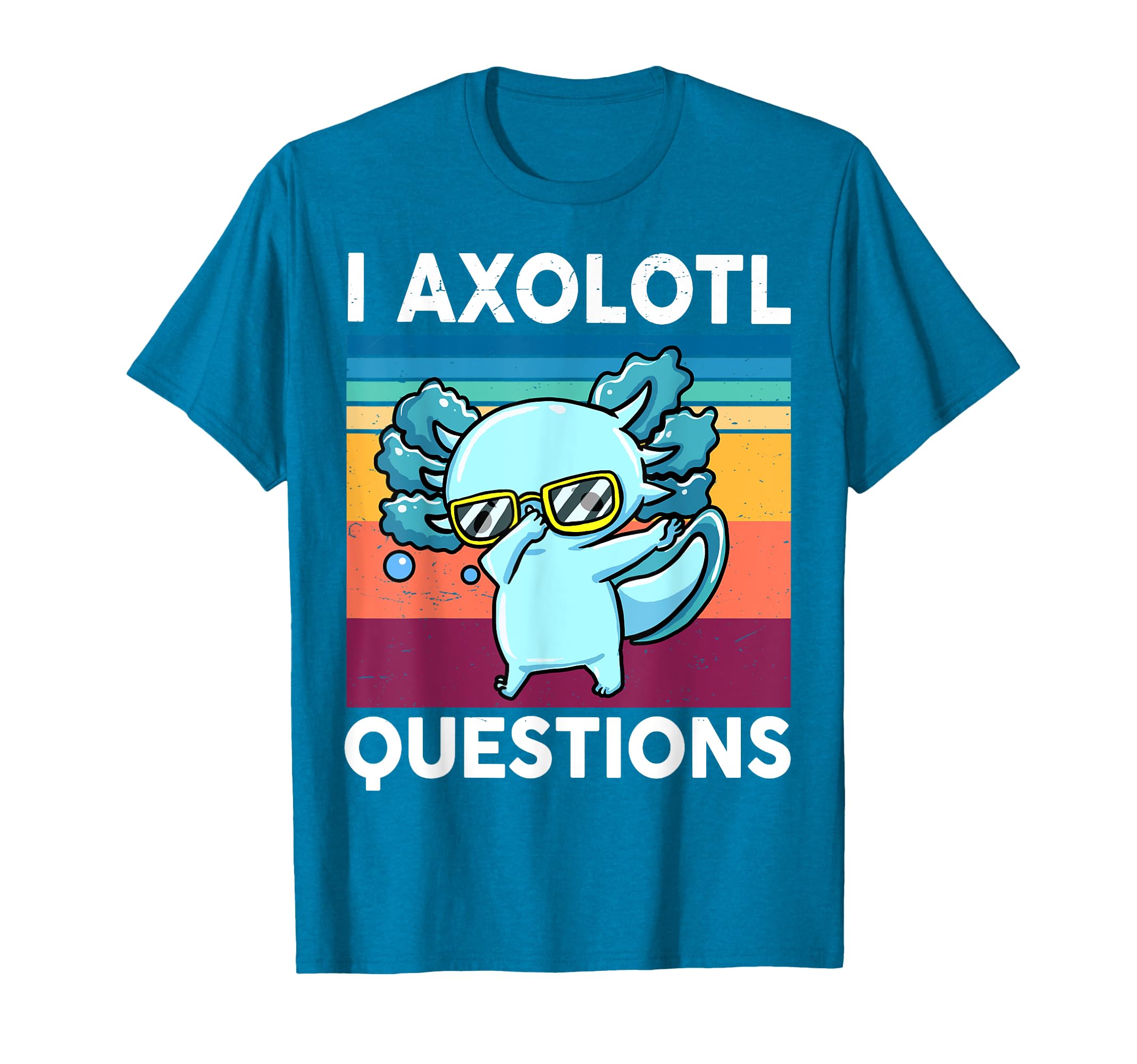 Funny Axolotl T Shirt for Kids Boy Toddler Mom DadBoy I Axolotl Question Kids Toddler Funny Dabbing Salamander T-Shirt