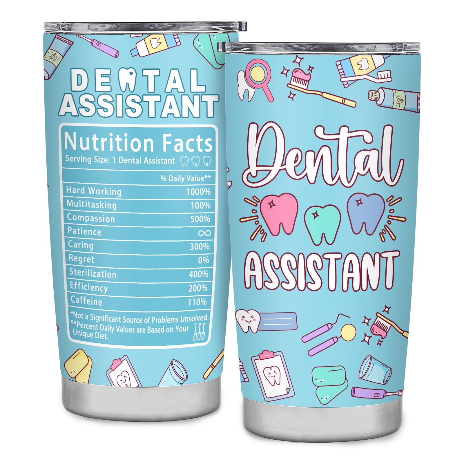 Dental Assistant Gifts for Women,Dental Assistant Appreciation Gifts,Dental Assistants Recognition Week Gifts,Dental Assistant Must Have Gift,Travel Coffee Tumbler Mug 20oz