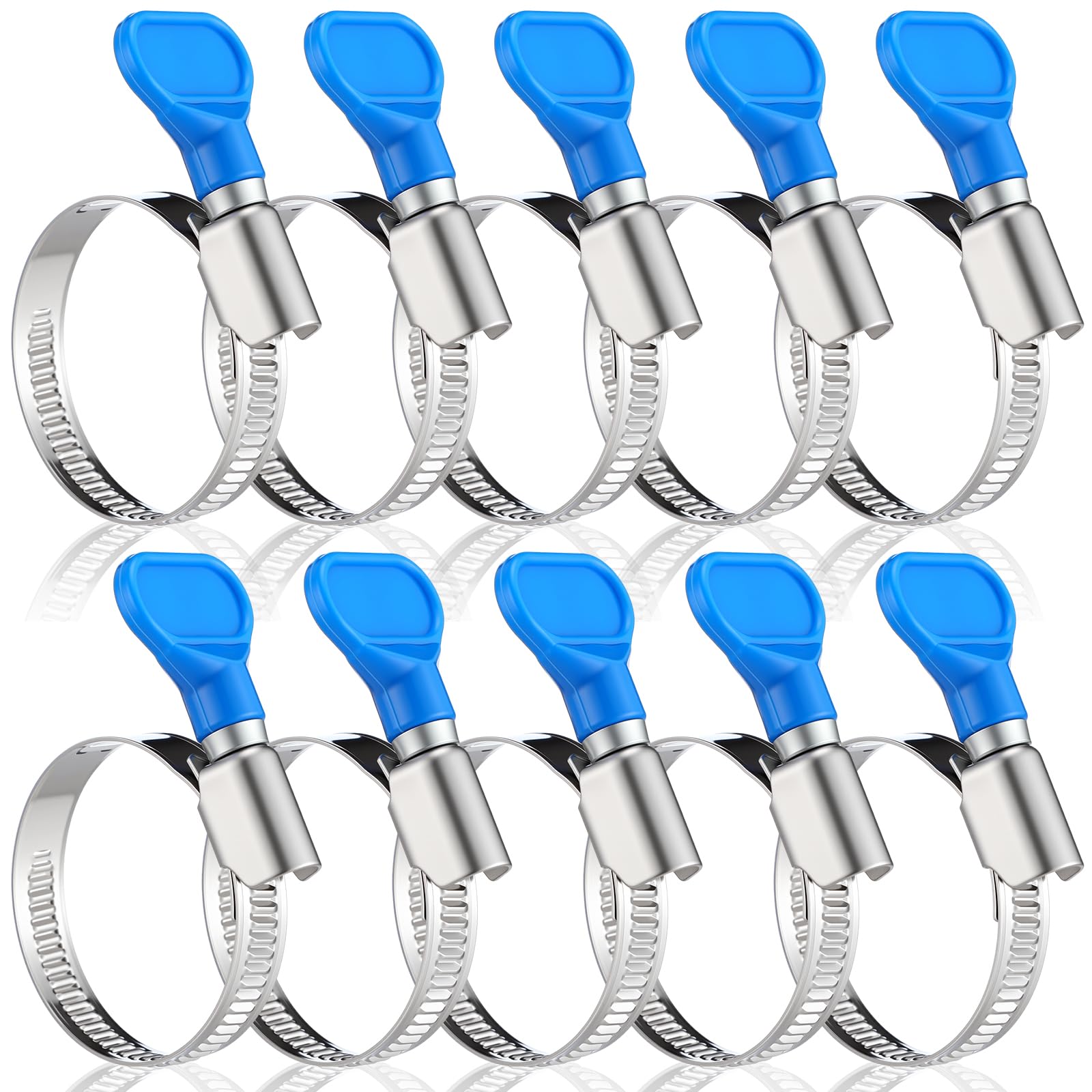 Photo 1 of ***ONLY 7***Otoolling 10 Pcs 1-1/2 Inch Pool Backwash Hose Clamp Adjustable Worm Gear Stainless Steel Hose Clamp Metal Pipe Tool for PVC Tubing Plumbing Dust Collection Automotive Mechanical Application