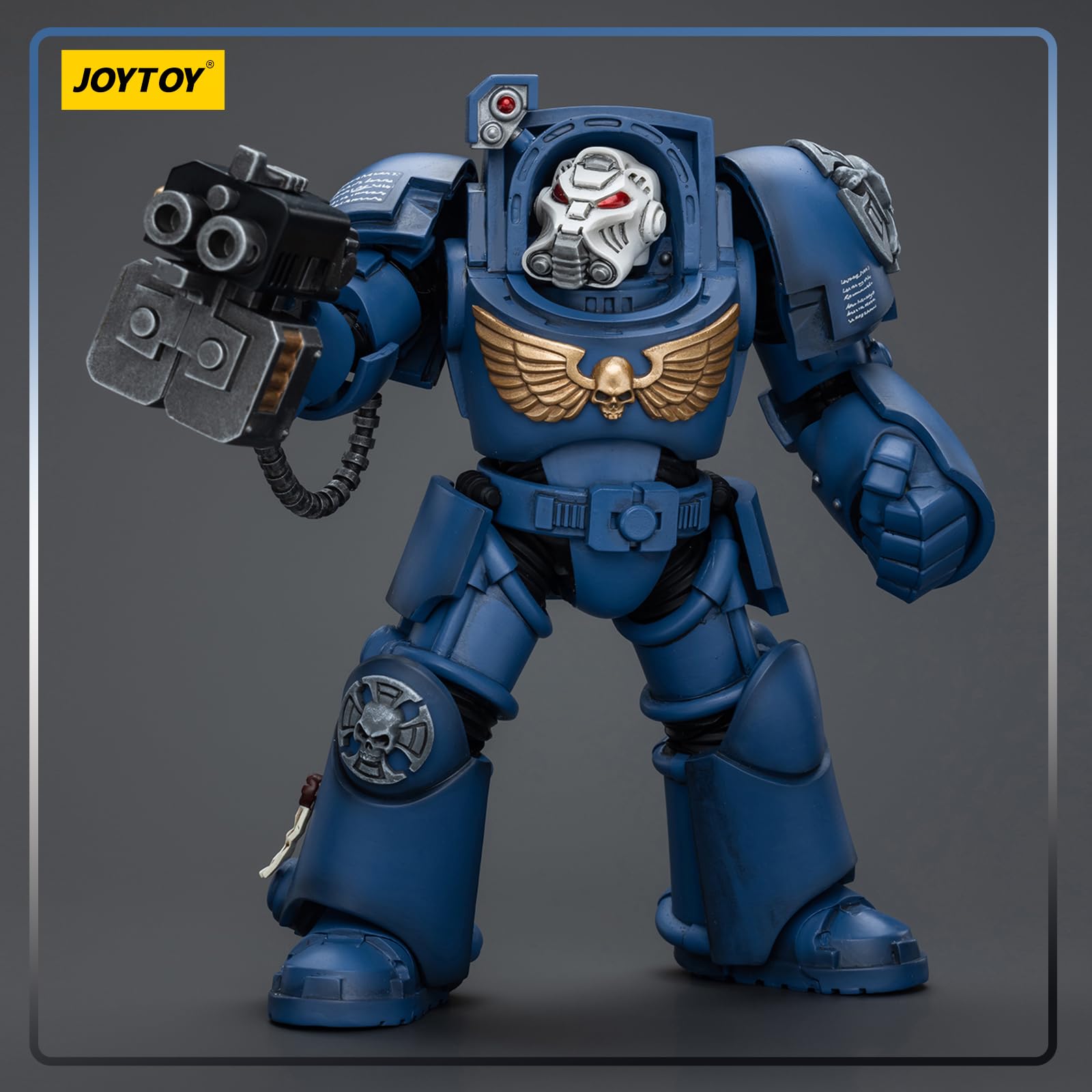 JOYTOY Warhammer 40k Ultramarines Terminator Squad Terminator with Storm Bolter 1/18 Action Figure Collect And Display Model - Image 3