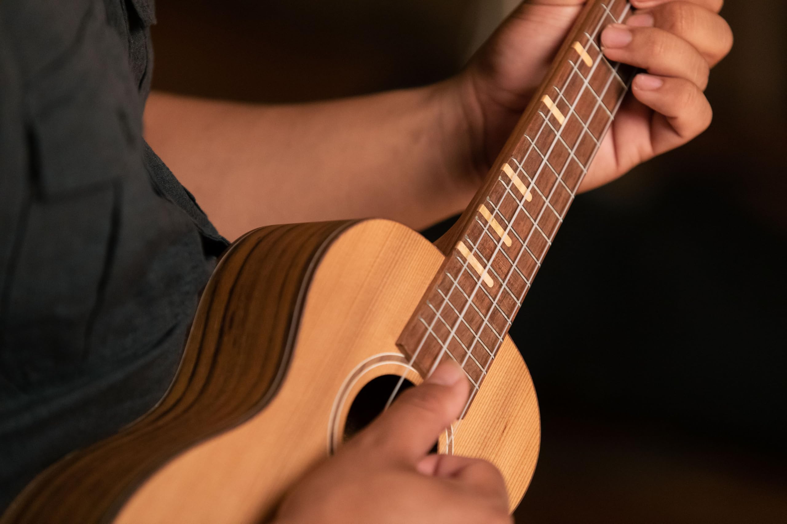 Ortega Guitars Konzert Ukulele Akustisch – Timber Series – Inklusive Gigbag – Zeder, Walnuss, Natur (RUTI-CC)