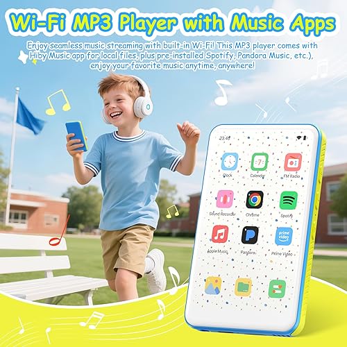 Miniatura 2 de Reproductor MP3 de 132 GB con Bluetooth 5.0 y WiFi, pantalla táctil IPS de 4.0 pulgadas reproductor de MP3 con altavoz, reproductor de música MP4