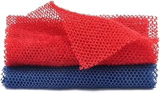 Windspeed 2 Pcs African Body Exfoliating Net Long, Deep Cleaning African Net Bathing Sponge, Mesh Back Scrubber Skin Smoother for Women Men Shower/Stocking Stuffer (65x22cm)