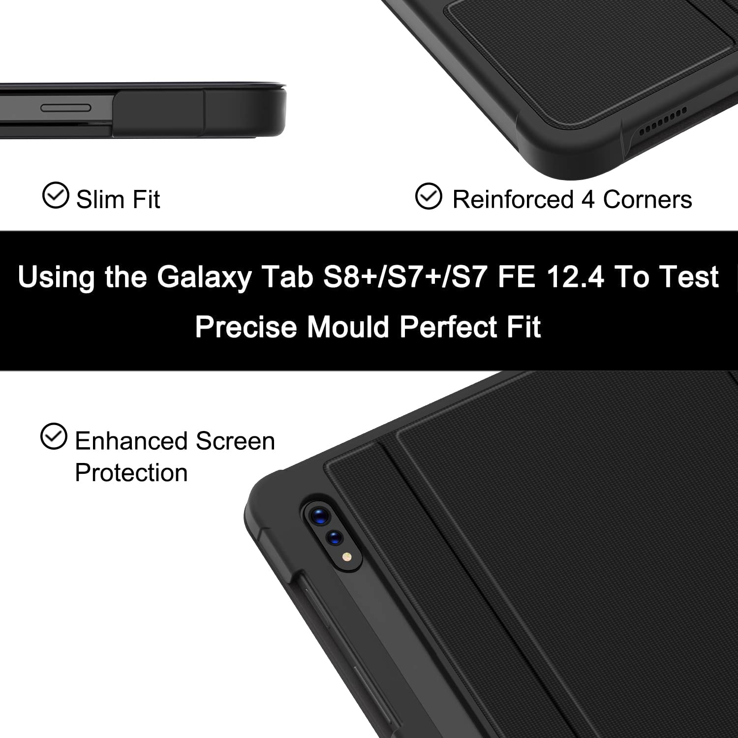 Soke Samsung Tab S7 Plus 12.4'' Case 2020 [SM-T970/T975/T976/T978