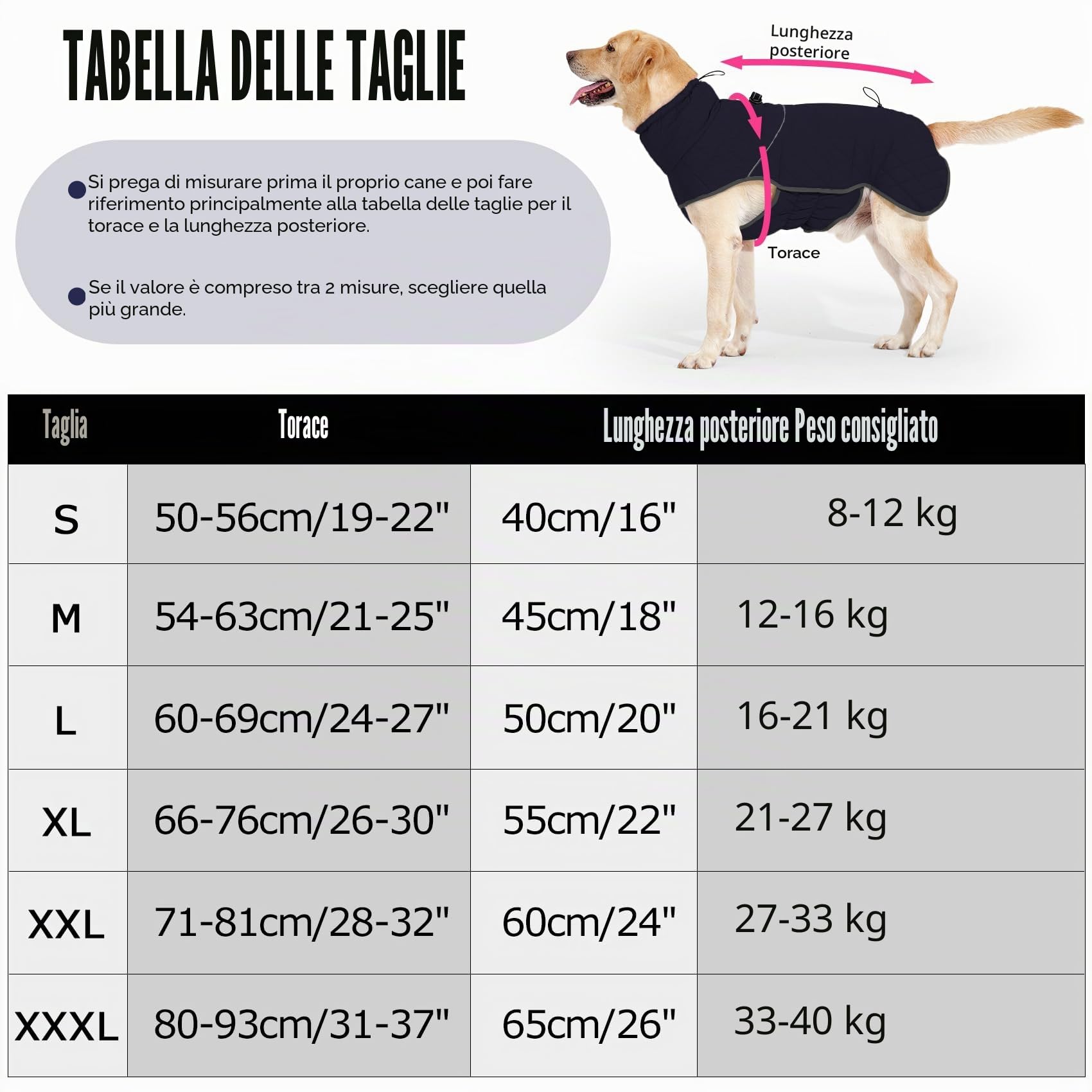 HEYWEAN Caldo cappotto per cani impermeabile Giacca invernale foderata in pile riflettente con D-Ring Cappotti e giubbotti per cani taglia piccola media grande vestiti per cani cappotto cane invernale