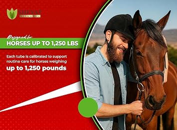 Ivermectin Horse Paste 1.87% Apple Flavored 6.08g Tube for Horses Up to 1250 lb - 4 Pack