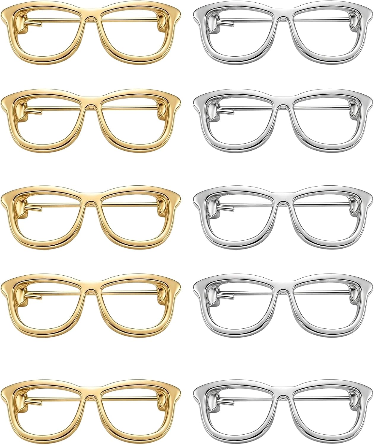Mini Glasses Shaped Brooch