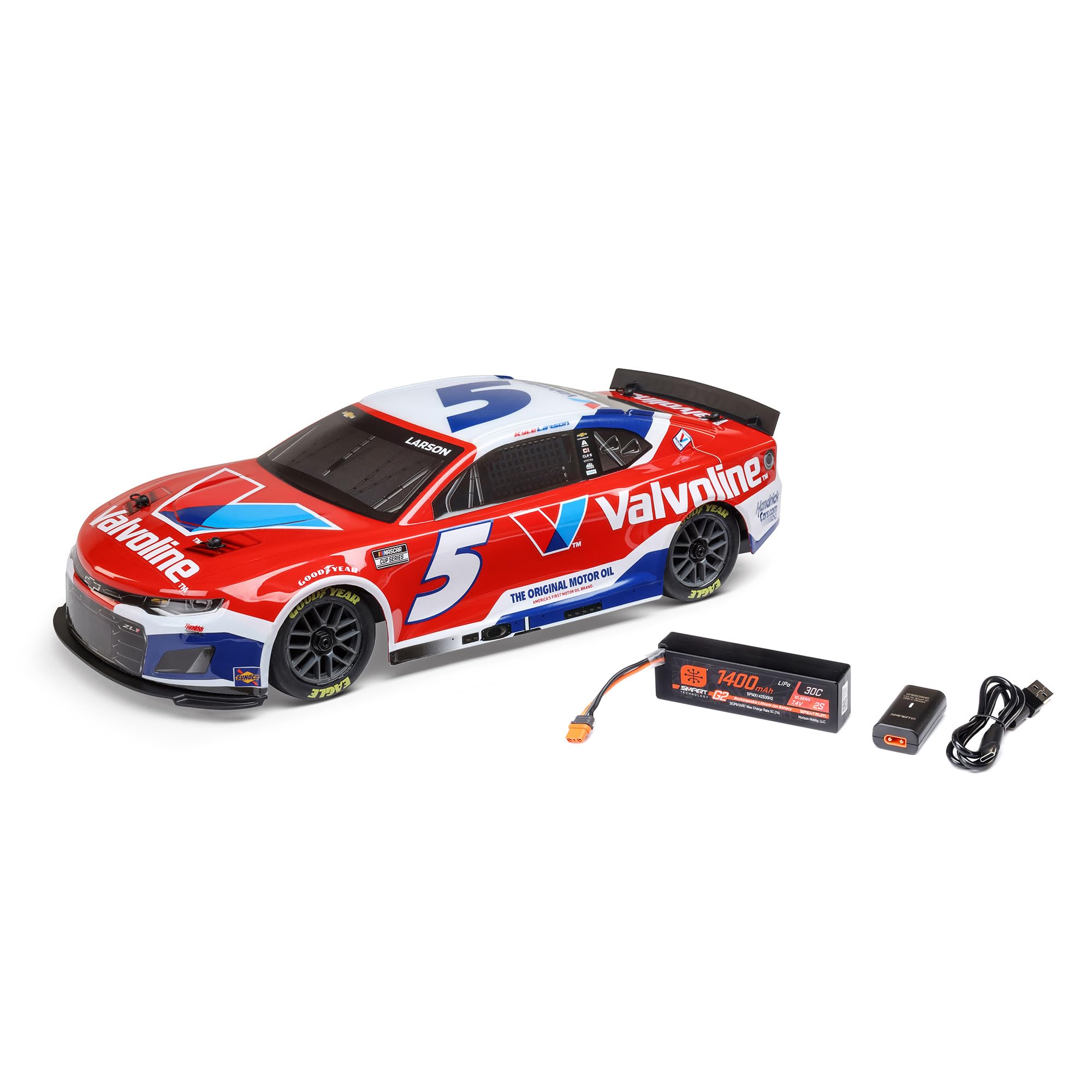 Amazon.com: Losi 1/12 NASCAR RC Race Car Kyle Larson No. 5 2025